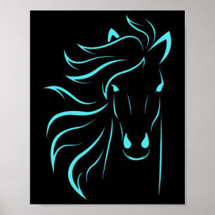 Horse Lover Gifts Womens Equestrian Mannen Horseba Poster