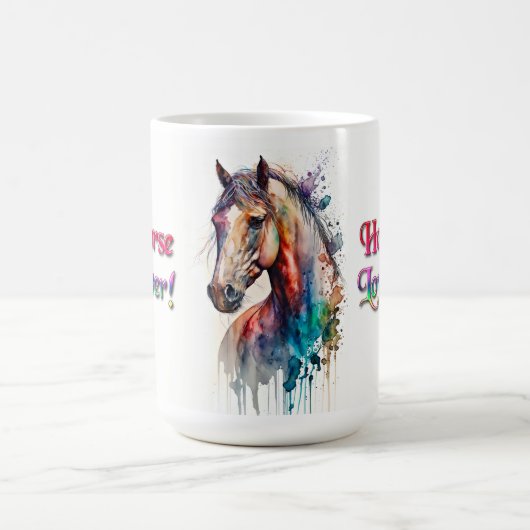 Horse Lover Horse Mom Equestrian Mug (Centre)