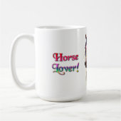 Horse Lover Horse Mom Equestrian Mug (Gauche)