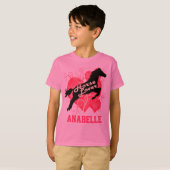 Horse Lover Personalized Anabelle T-shirt (Voorkant volledig)