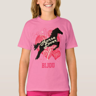 Horse Lover Personalized Bijou T-shirt