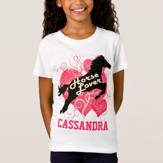 Horse Lover Personalized Cassandra T-shirt (Voorkant)