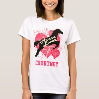 Horse Lover Personalized Courtney T-shirt