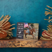 Horse Lover Quote Equestrian Memorial Fotoplaat (Zijkant)