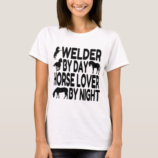 Horse Lover Welder T-shirt (Voorkant)