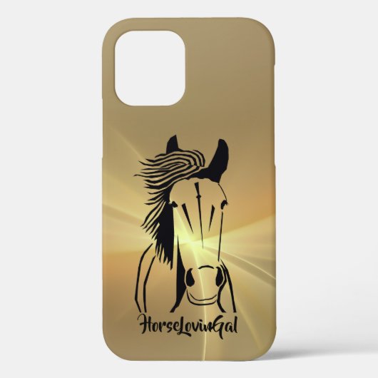 Horse Lover's Apple IPhone 12 (stoere) telefoonhoe Case-Mate iPhone Case (Achterkant)