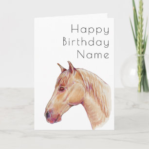 Horse Lovers Deco Birthday Card Kaart