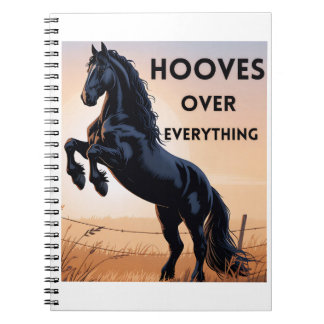 Horse Lovers Notebook  - Hooves Over Everything Notitieboek