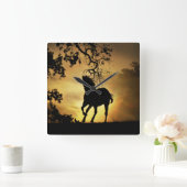 Horse Lover's Wall Clock Vierkante Klok (Huis)