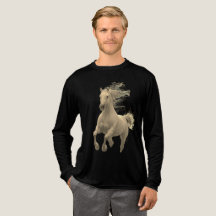 Horse mannen T-shirt Animals Illustratie Horses EN