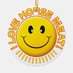 Horse Meat Smile Keramisch Ornament