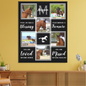 Horse Memorial Black 6 Foto Collage Canvas Afdruk (Insitu (Woonkamer))