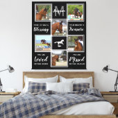 Horse Memorial Black 6 Foto Collage Canvas Afdruk (Insitu (Slaapkamer))