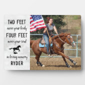 Horse Memorial Equestrian Keepomwille Foto Fotoplaat (voorkant)