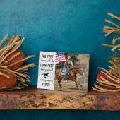 Horse Memorial Equestrian Keepomwille Foto Fotoplaat (Zijkant)