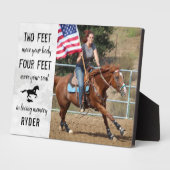 Horse Memorial Equestrian Keepomwille Foto Fotoplaat (Zijkant)