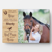 Horse Memorial Equestrian Keepomwille Fotoplaat (voorkant)