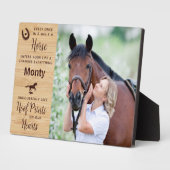 Horse Memorial Equestrian Keepomwille Fotoplaat (Zijkant)