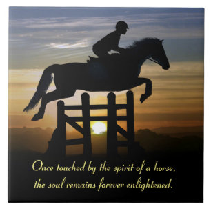 Horse Memorial Hunter Jumper Tegeltje