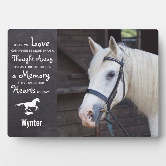 Horse Memorial Keepomwille - Sympathie Paardenfoto Fotoplaat (voorkant)