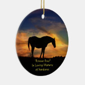 Horse Memorial Keramisch Ornament (Rechts)