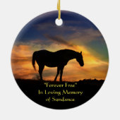 Horse Memorial Keramisch Ornament (Achterkant)