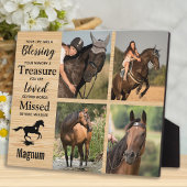 Horse Memorial Pet Loss Photo Woodgrain Keepomwill Fotoplaat