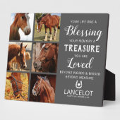 Horse Memorial Photo Collage Fotoplaat (Zijkant)