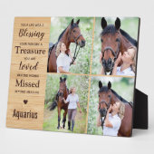 Horse Memorial Photo Collage Fotoplaat (Zijkant)