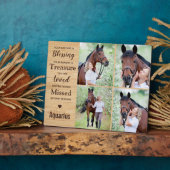 Horse Memorial Photo Collage Fotoplaat (Zijkant)