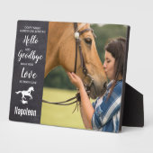 Horse Memorial Plaque - Animaux de compagnie Sympa (Côté)