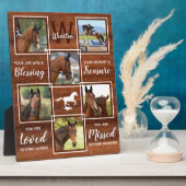 Horse Memorial Unieke fotocollage Fotoplaat (Zijkant)