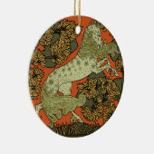 Horse middeleeuwse kunstwerken keramisch ornament (Rechts)