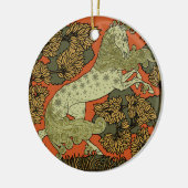 Horse middeleeuwse kunstwerken keramisch ornament (Links)