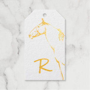 Horse Monogram Cadeaulabels
