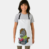 Horse Nerd Book Glasses Schort (Insitu)