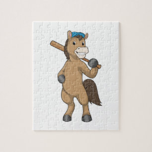 Horse on Baseball with Baseball Legpuzzel