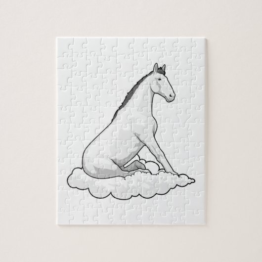 Horse on Cloud Legpuzzel (Verticaal)