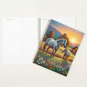 Horse on Farm Wildflower Meadow (Devant avec enveloppe)