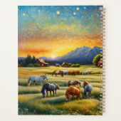 Horse on Farm Wildflower Meadow Planner (Achterkant)