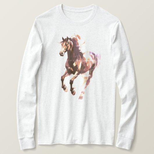 Horse Painting Long Sleeves Top (Design voorkant)