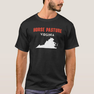 Horse Pasture Virginia USA State Travel Vi T-shirt