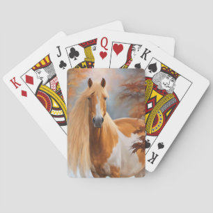 Horse Peinture Pinto Cartes de jeu