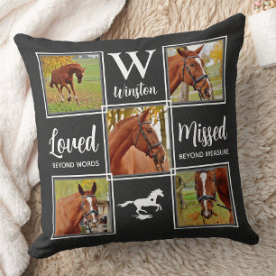 Horse Pet Memorial - Keepomwille Photo Collage Kussen