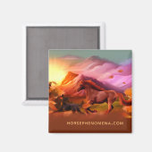 Horse Phenomena Herfst Magnet Magneet (Voorkant / Achterkant)