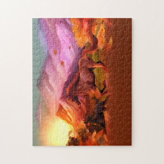 Horse Phenomena Herfst Puzzle Legpuzzel (Verticaal)