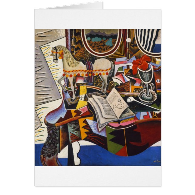 Horse Pipe Red Flower van Joan Miro (Voorkant)