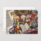 Horse Pipe Red Flower van Joan Miro Briefkaart (Voorkant / Achterkant)