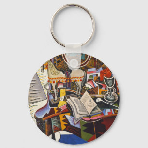 Horse Pipe Red Flower van Joan Miro Sleutelhanger