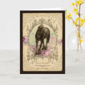 Horse Poeme - Wenskaart Kaart (Gele Bloem)